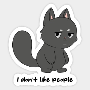 I don't like people Sticker